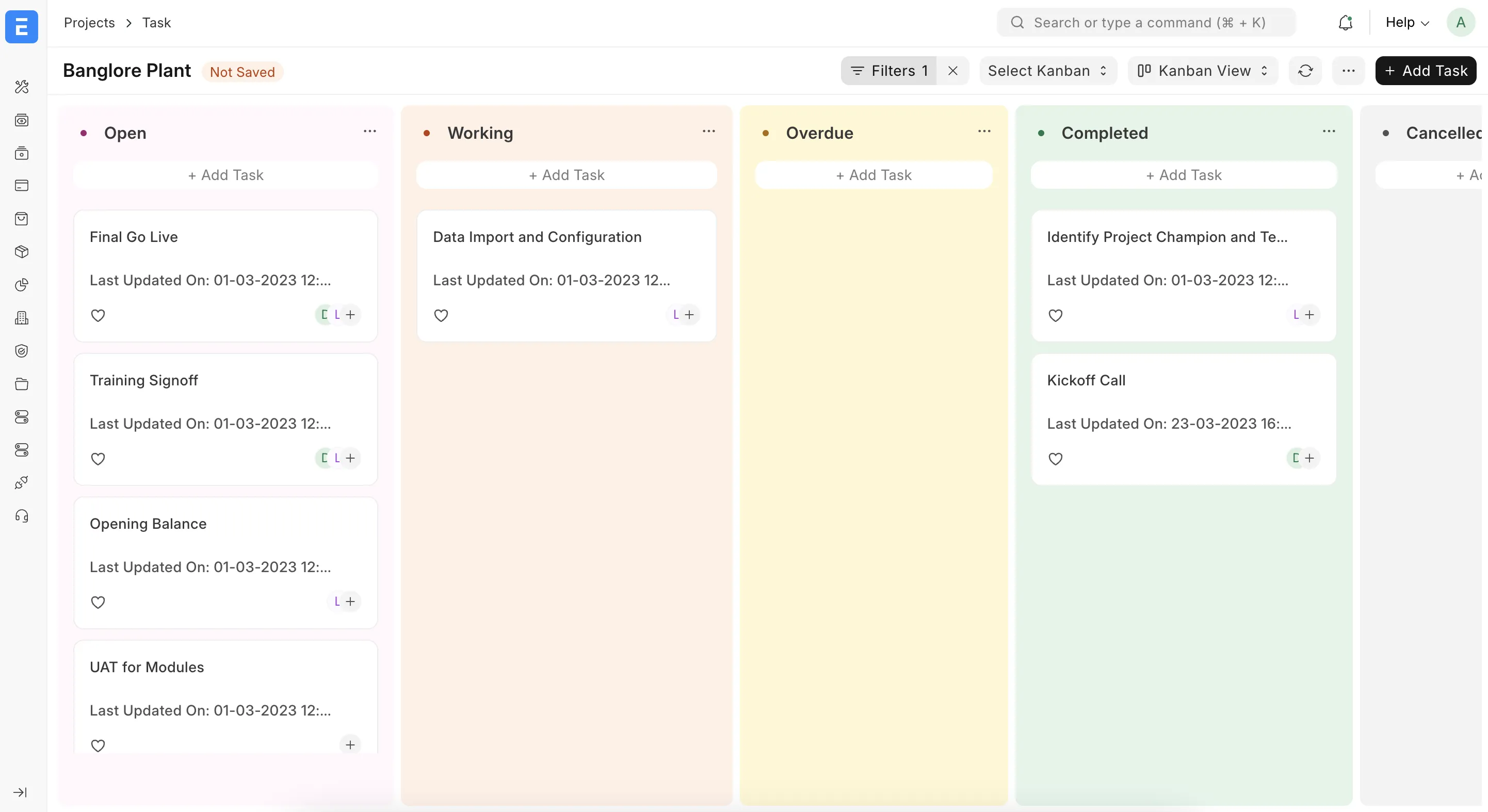 Stay on top of projects, tasks and deadlines with ease