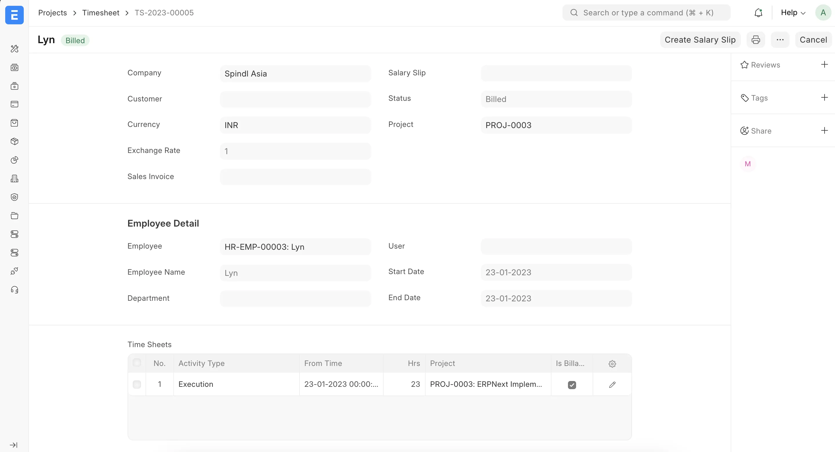 Track timesheets effortlessly
