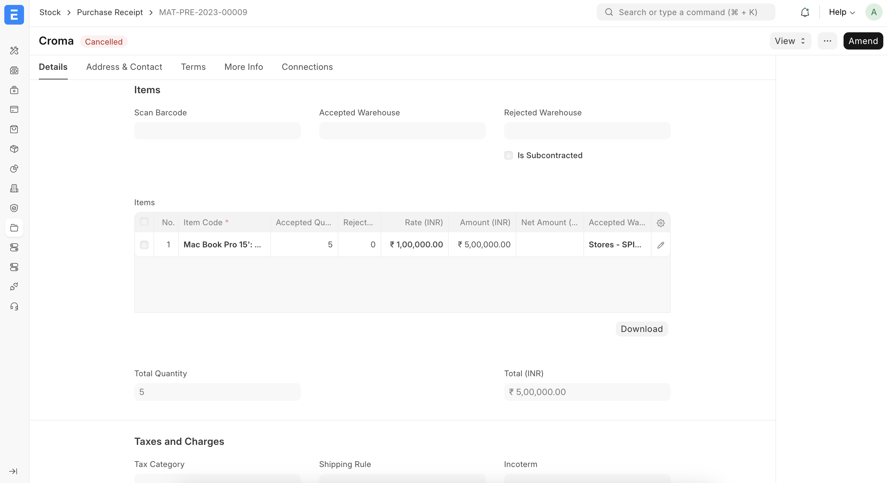 Procure assets in few clicks