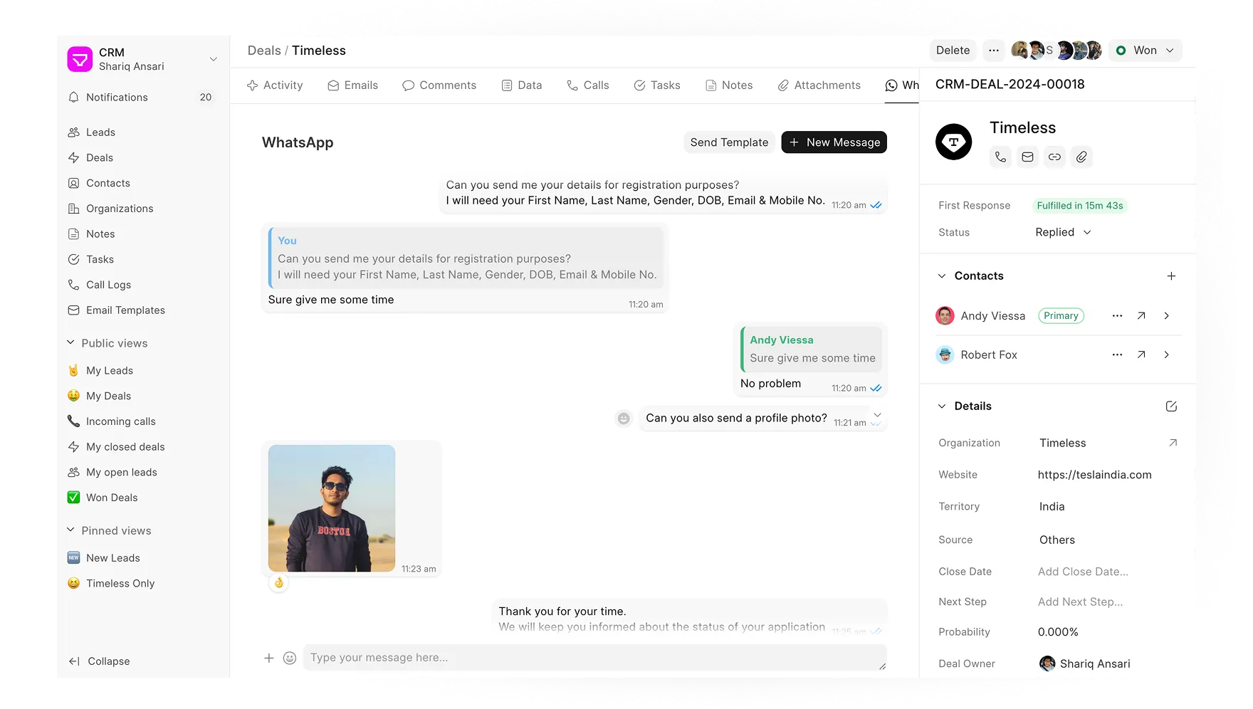 Move faster with Whatsapp