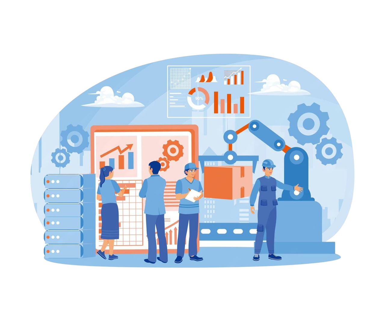 Manufacturing Illustration